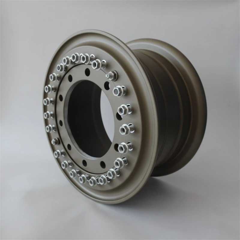 2-piece 20x10 Inch Brown Forged Aluminum Military Wheels