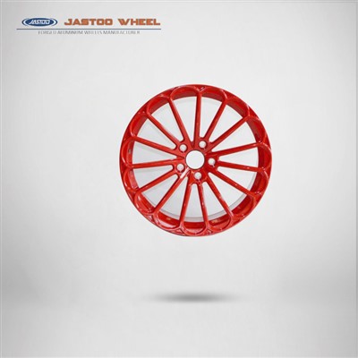 18x8,0 hüvelykes piros kovácsolt alumínium autó kerekek